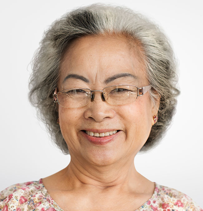 Grandma Lady Positive Motivation Smile Concept